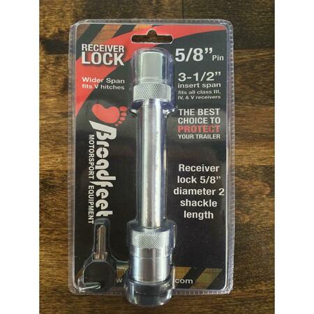 BROADFEET MOTORSPORTS EQUIPMENT Hitch Lock for 4, 5, 6 Class Hitch Receivers - Chrome HL-006